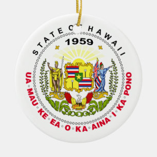 Hawaii-tecken Julgransprydnad Keramik