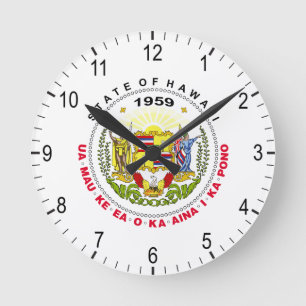 Hawaii-tecken Rund Klocka