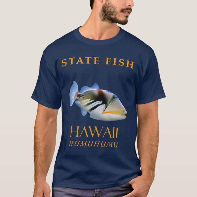 Hawaii Territory Fish the Humuhumu T Shirt (Framsida)