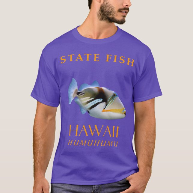 Hawaii Territory Fish the Humuhumu T Shirt (Framsida)