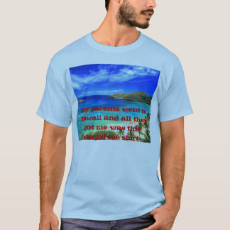 hawaii_text min föräldrar gick till Hawaii och Tee Shirt