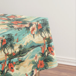 Hawaii Theme Beach Party Tablecloth