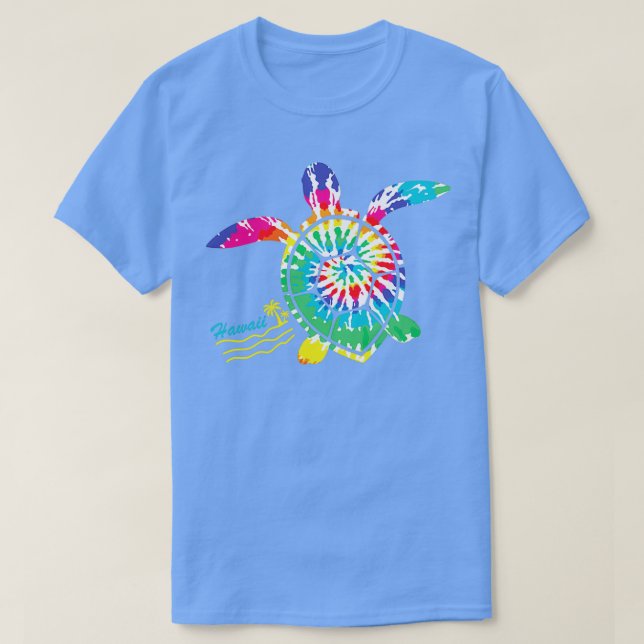 Hawaii Tie Dye Sea Turtle Turtle Lovers T Shirt (Design framsida)