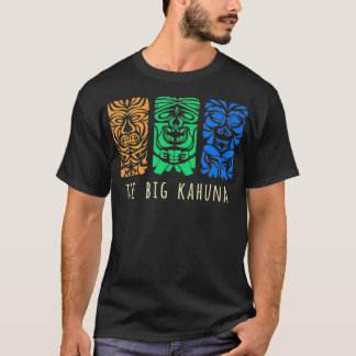 Hawaii Tiki Polynesian Big Kahuna Surfer Retro Haw T Shirt
