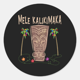 Hawaii Tiki Runt Klistermärke