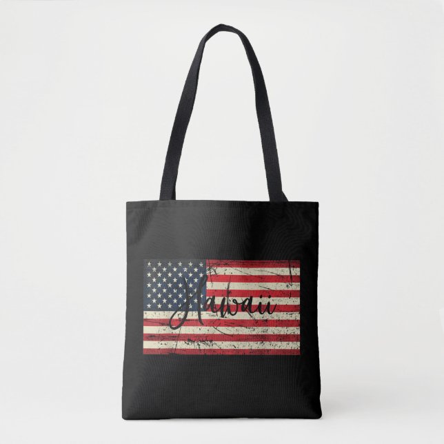 Hawaii Tote Bag Canvas Tote Tygkasse (Framsida)
