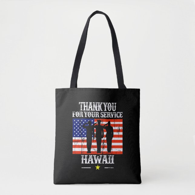 Hawaii Tote Bag Canvas Tote Tygkasse (Framsida)