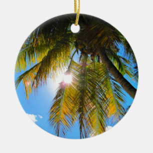 Hawaii Travel Handflatan Träd Julgransprydnad Keramik