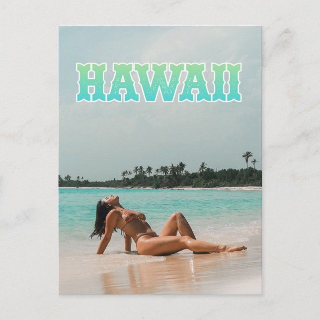 Hawaii Travel Postcard Vykort (Framsida)
