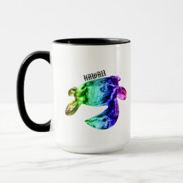 Hawaii Tribal Honu Rainbow Mugg