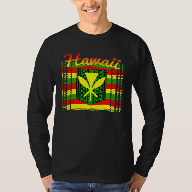 Hawaii Tribal Kanaka Maoli  1 T Shirt (Framsida)