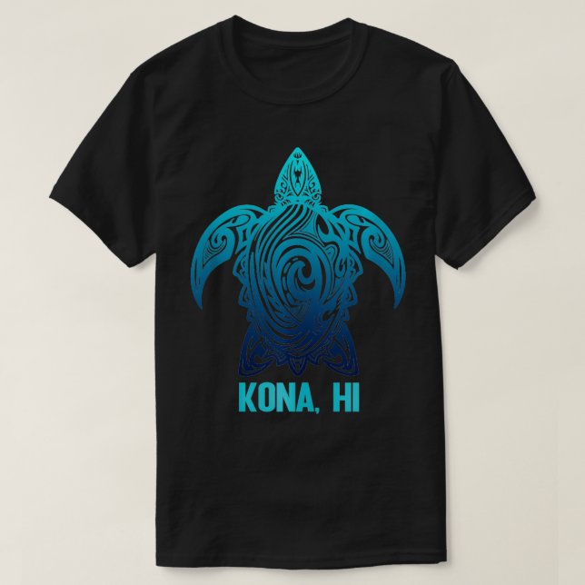 Hawaii Tribal Sea Turtle Hawaiian Surfer Scuba Div T Shirt (Design framsida)