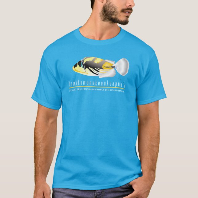 Hawaii Trigger Fish - Humuhumunukunukuapua'a T Shirt (Framsida)