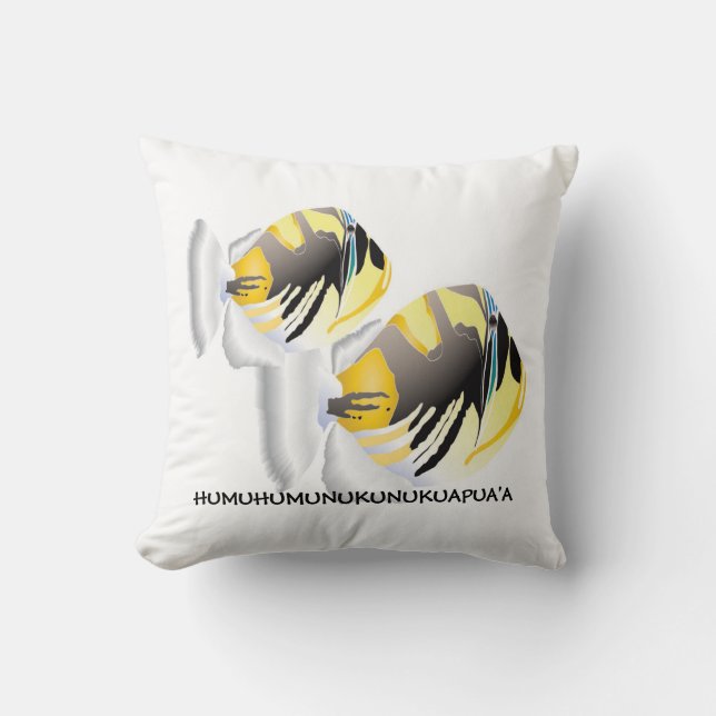 Hawaii Trigger Fish Pillow Kudde (Framsida)