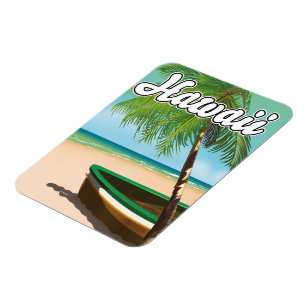 Hawaii Tropical Beach-reseaffisch Magnet