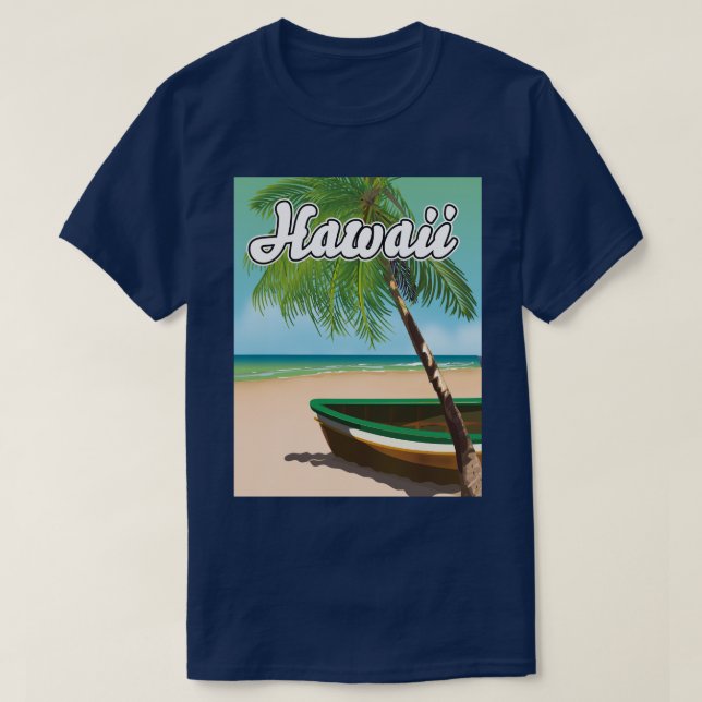Hawaii Tropical Beach resemalj T Shirt (Design framsida)