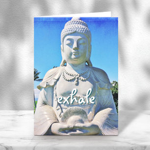 Hawaii Tropical Buddha Exhale-skript fredligt Kort