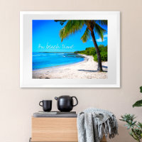 Hawaii Tropical Handflatan Träd Sand Photo on Beac