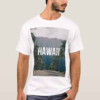 Hawaii Tropical Palm Trees Aesthetic T Shirt