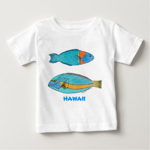 Hawaii tropisk fiskskjorta t-shirt