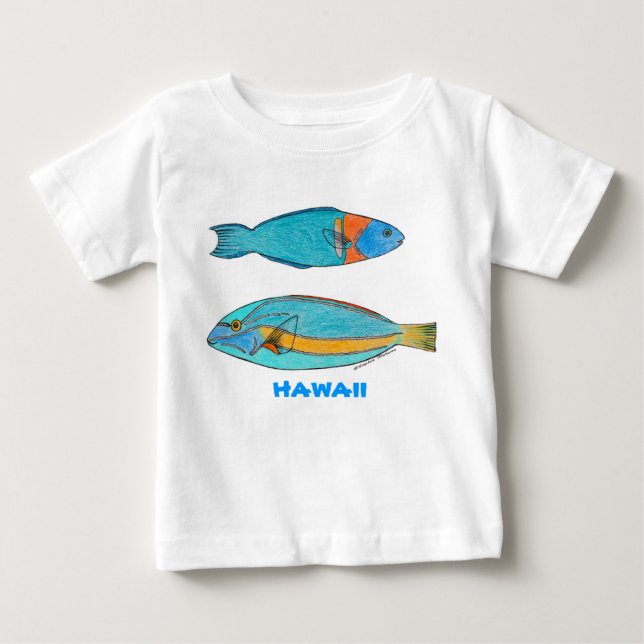 Hawaii tropisk fiskskjorta tröja (Framsida)