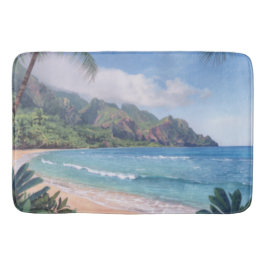 Hawaii Tropiska Växter Badrumsmatta