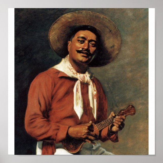 Hawaii Troubadour, olja på canvas Poster (Framsidan)
