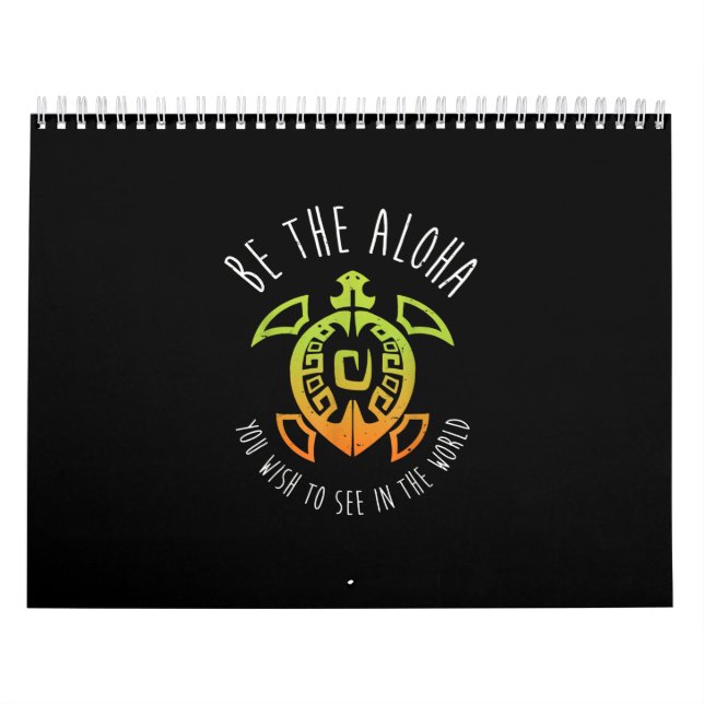 Hawaii Turtle Aloha Kalender (Omslag)