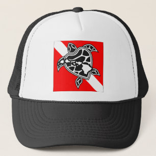 Hawaii Turtle Dive Flagga Keps