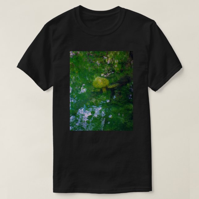 Hawaii Turtle in Canal nature art skönhet T Shirt (Design framsida)