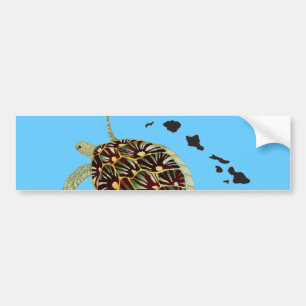 Hawaii Turtle och Hawaii Islands Bildekal