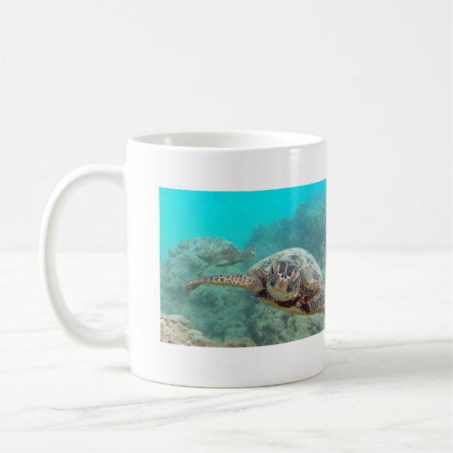 Hawaii Turtles - Honu Kaffemugg (Vänster)