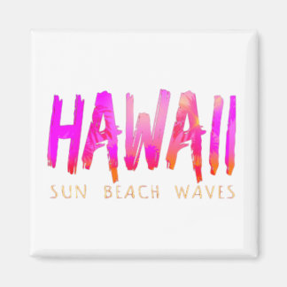Hawaii Typografi Magnet