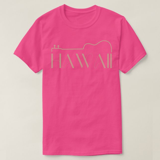 Hawaii Uke TShirt T Shirt (Design framsida)