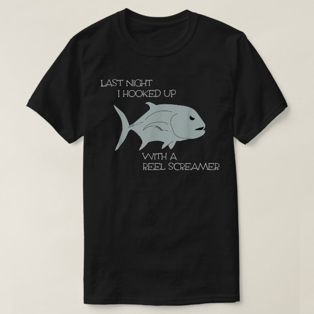 Hawaii Ulua Fishing Giant Trevally Papio T Shirt (Design framsida)