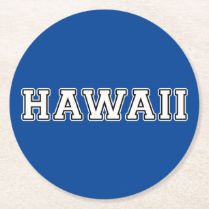 Hawaii Underlägg Papper Rund