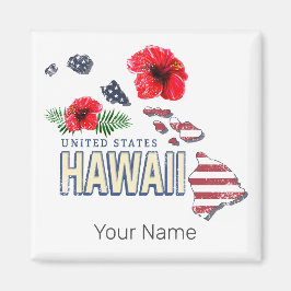 Hawaii United Stater Retro State Karta USA Souveni Magnet