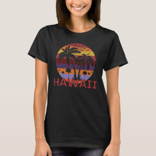 Hawaii US Vintage Handflatan Träd Travel T Shirt