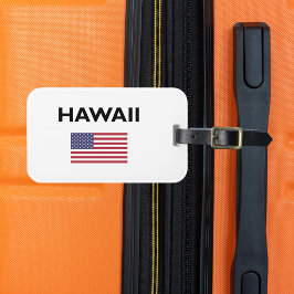 Hawaii USA American Flagga Light-Färg Bagagebricka