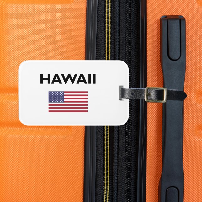 Hawaii USA American Flagga Light-Färg Bagagebricka (Skapare uppladdad)