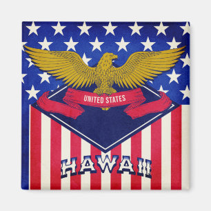 Hawaii USA flagga Magnet