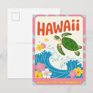 Hawaii USA Vintage Resa Vykort