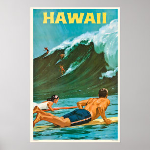 Hawaii USA Vintage Resemål Poster