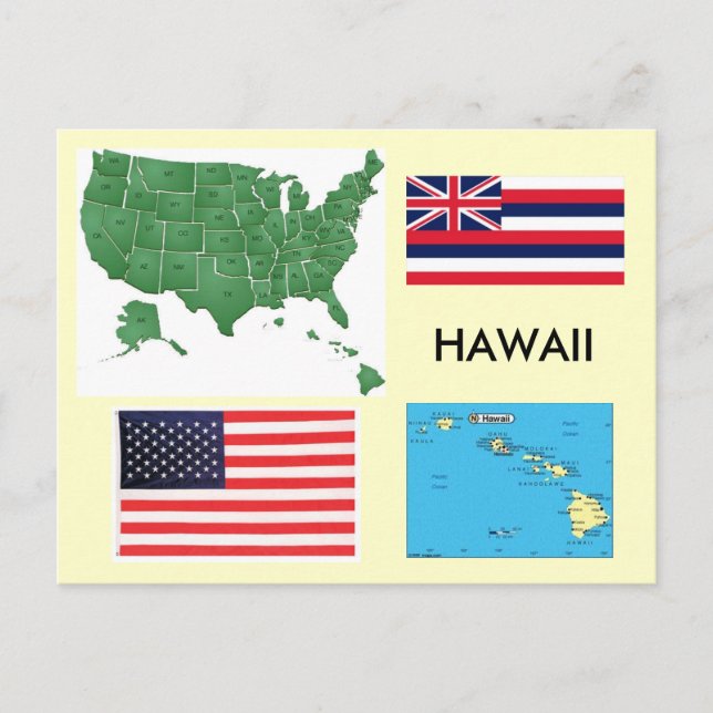 Hawaii, USA Vykort (Framsida)