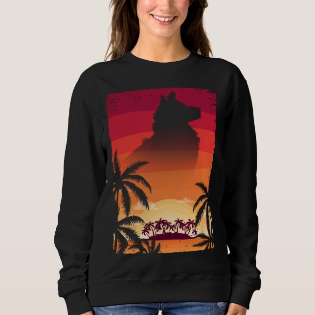Hawaii Vacation Border Collie  Border Collie T Shirt (Framsida)