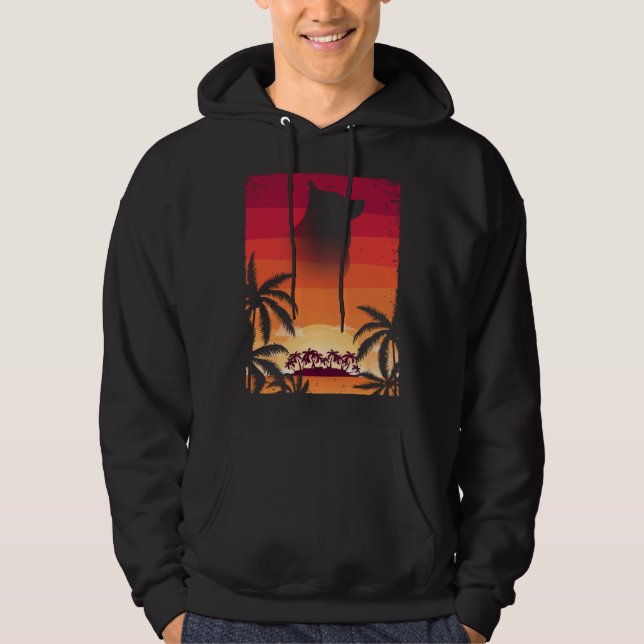 Hawaii Vacation Schipperke  Schipperke Hoodie (Framsida)