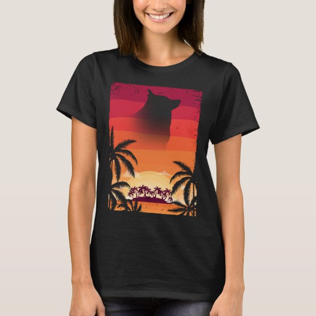 Hawaii Vacation Schipperke  Schipperke T Shirt (Framsida)