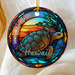 Hawaii Vacation Souvenir Julgransprydnad Keramik