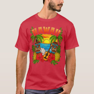 Hawaii Vacation Surfing Diving Beach Hawaiian Souv T Shirt