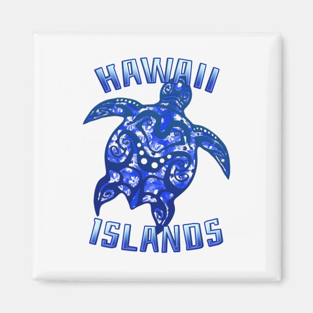 Hawaii Vacation Tribal Turtle Magnet (Framsidan)